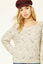 Forever21 Women's  Diamond-patterned Sweater