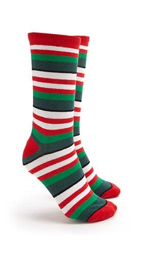 Forever21 Sloth Stuffed Animal & Striped Crew Socks Set