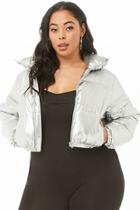 Forever21 Plus Size Shaci Cropped Puffer Jacket