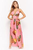 Forever21 Pineapple Print Maxi Dress