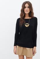 Forever21 Contemporary Ribbed Knit Sweater