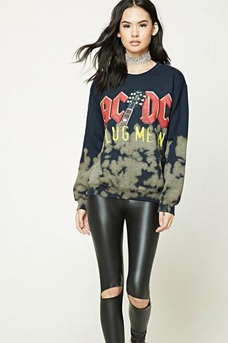 Forever21 Acdc Graphic Sweatshirt