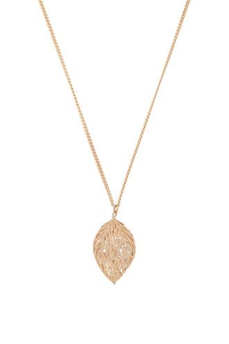 Forever21 Faux Diamond Leaf Necklace