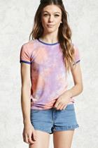 Forever21 Tie-dye Ringer Tee