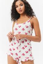 Forever21 Ruffled Watermelon Pajama Romper