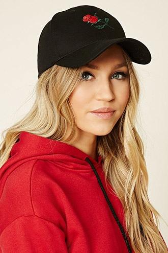 Forever21 Feelings Embroidered Cap