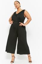 Forever21 Plus Size Ruffled Drop-crotch Jumpsuit