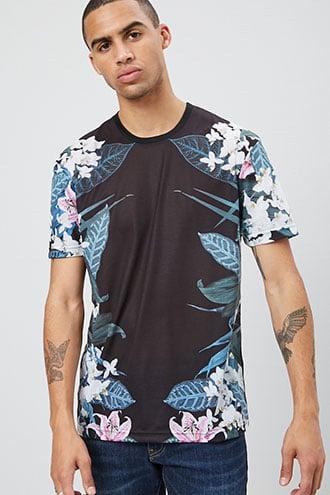 Forever21 Floral Knit Tee