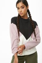 Forever21 Brushed Knit Colorblock Sweater