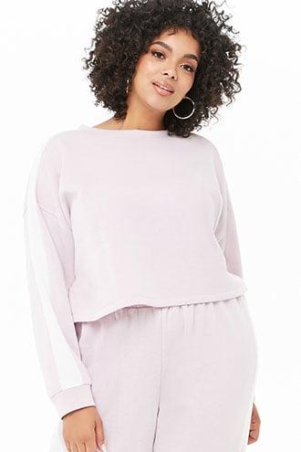 Forever21 Plus Size Cropped Fleece Sweatshirt