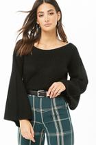 Forever21 Ribbed Bell-sleeve Sweater