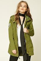Forever21 Women's  Chevron Stripe Cargo Jacket