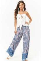 Forever21 Paisley Print Wide-leg Pants