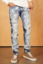 Forever21 Reason Paint Splatter Jeans