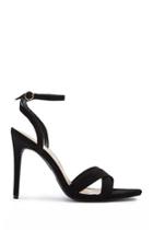 Forever21 Faux Suede Crisscross Ankle-strap Heels