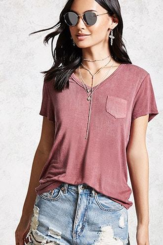 Forever21 Pocket Front Tee