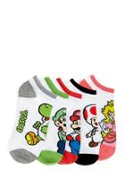 Forever21 Mario Graphic Ankle Socks - 5 Pack