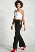 Forever21 Lace-up Flared Pants