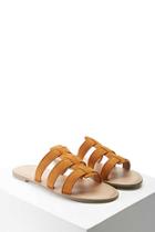 Forever21 Faux Suede Strappy Slides