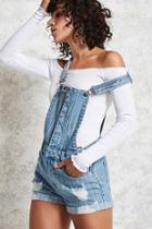 Forever21 Snap-button Denim Overalls