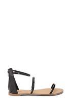 Forever21 Qupid Patent Leather Flat Sandals