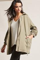 Forever21 Free Generation Embroidered Utility Jacket
