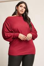 Forever21 Plus Size Waffle-knit Cowl Neck Top