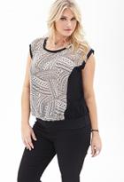 Forever21 Plus Size Tribal Printed Top