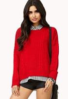 Forever21 Classic Cable Knit Sweater