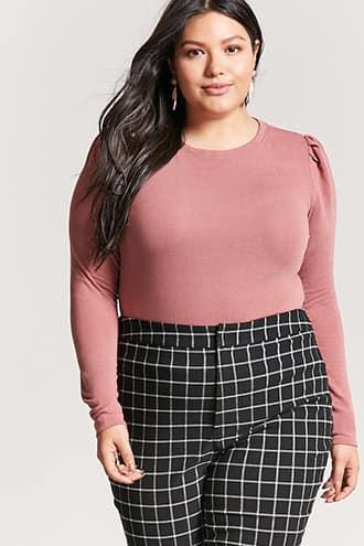 Forever21 Plus Size Heathered Knit Top