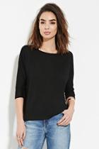 Love21 Women's  Black Contemporary High-neck Top