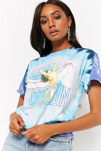 Forever21 Led Zeppelin Tie-dye Graphic Tee