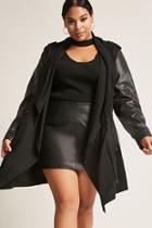 Forever21 Plus Size Dex Faux Leather-trim Jacket