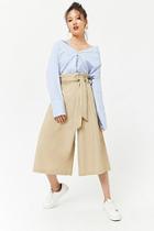 Forever21 Paperbag Tie-waist Culottes