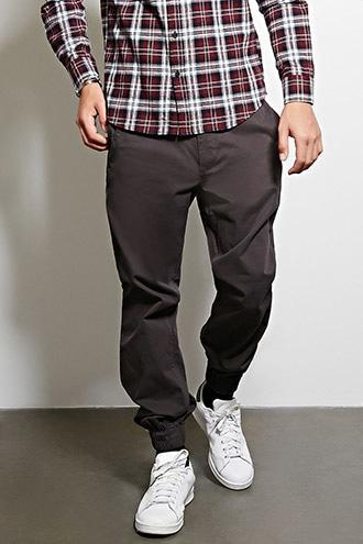 21 Men Men's  Charcoal Cohesive Co. Woven Joggers