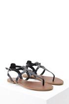 Forever21 Faux Leather Buckle Sandals