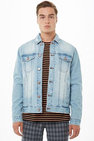 Forever21 Plush-lined Denim Jacket
