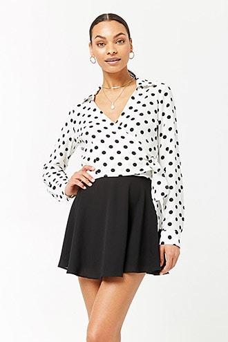 Forever21 Chiffon Mini Swing Skirt