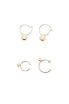 Forever21 Hoop & Cuff Earring Set