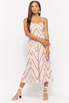 Forever21 Geo-striped Wide Leg Jumpsuit
