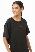 Forever21 Stranger Embroidered Tee