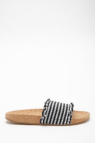 Forever21 L4l By Lust For Life Gingham Slides