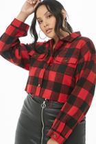 Forever21 Plaid Cropped Flannel Shirt