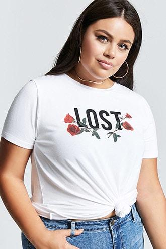 Forever21 Plus Size Lost Graphic Tee