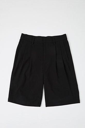 Forever21 Pleated Hook-and-bar Shorts
