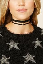 Forever21 Faux Suede Star Choker Set
