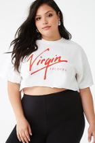 Forever21 Plus Size Virgin Records Cropped Tee