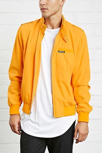 21 Men Men's  Gold Members Only Jacket