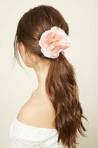 Forever21 Peach Floral Hair Clip