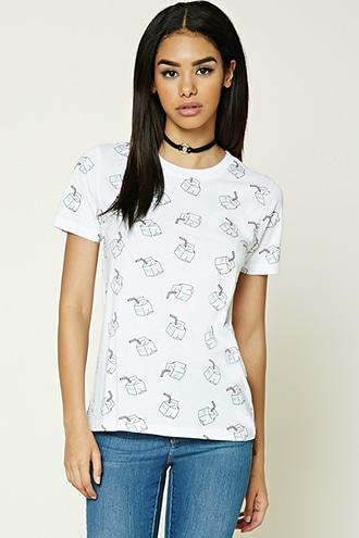 Forever21 Milk Carton Graphic Tee